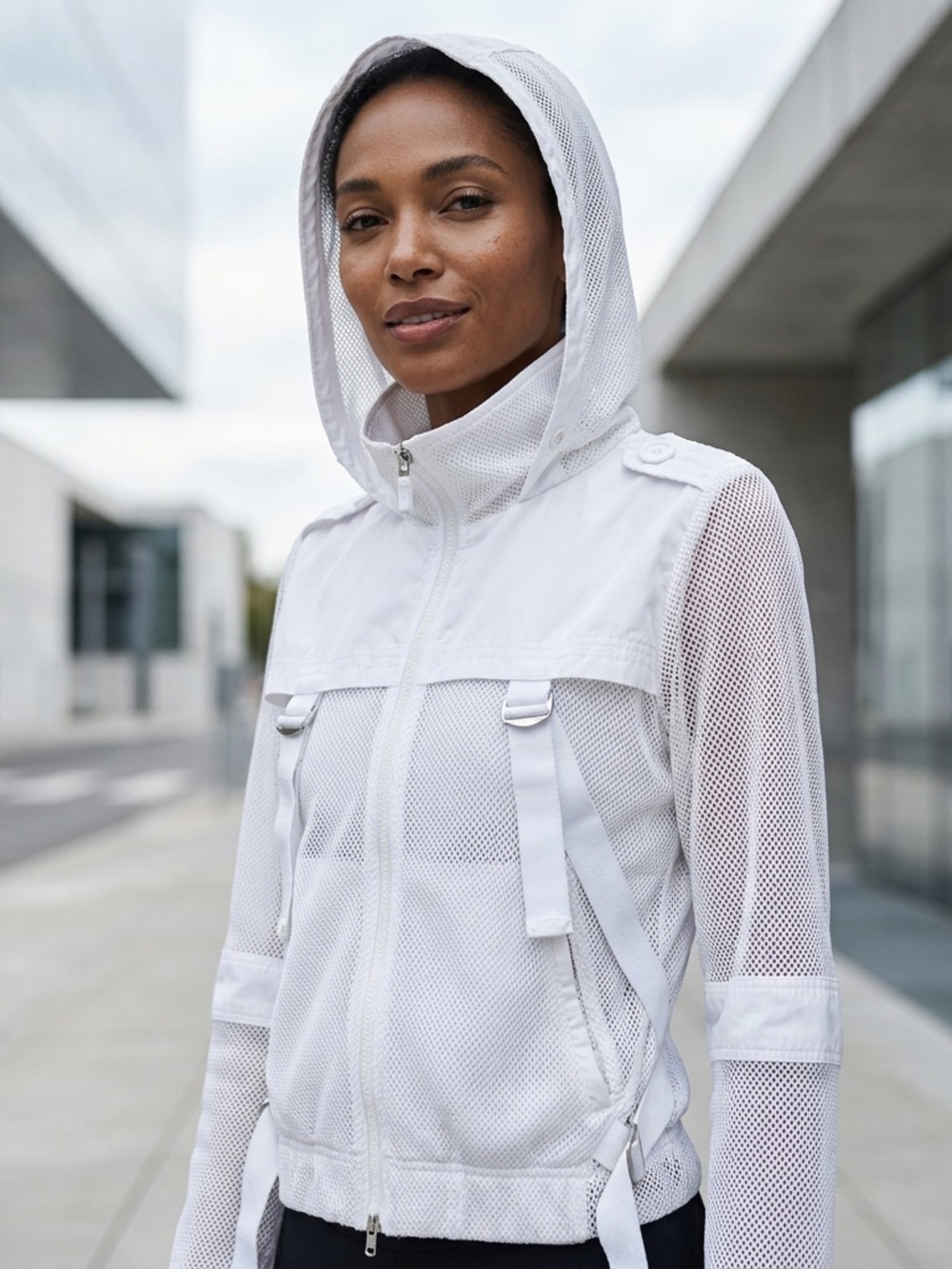 Adidas Stella McCartney Lightweight Mesh Hooded Jacket